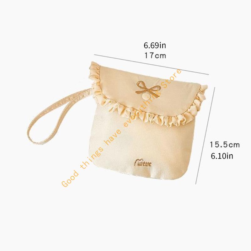 Waterproof Sanitary Pad Holder Soft Milk Velvets Fabric Feminine Essential Bag 55KF