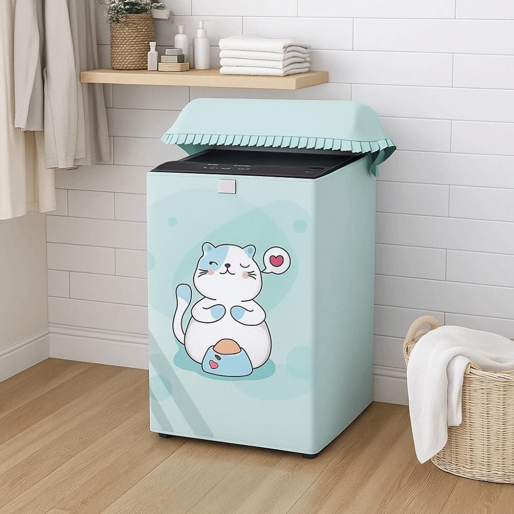 Sunscreen Washing Machine Cover Waterproof Dust-proof Cover Universal Top Open Cover Home Decor