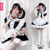 Catwoman Black and White Maid Outfit Japanese Anime Cosplay Girl Cos Maid Uniform Coffee Maid Princess Dress