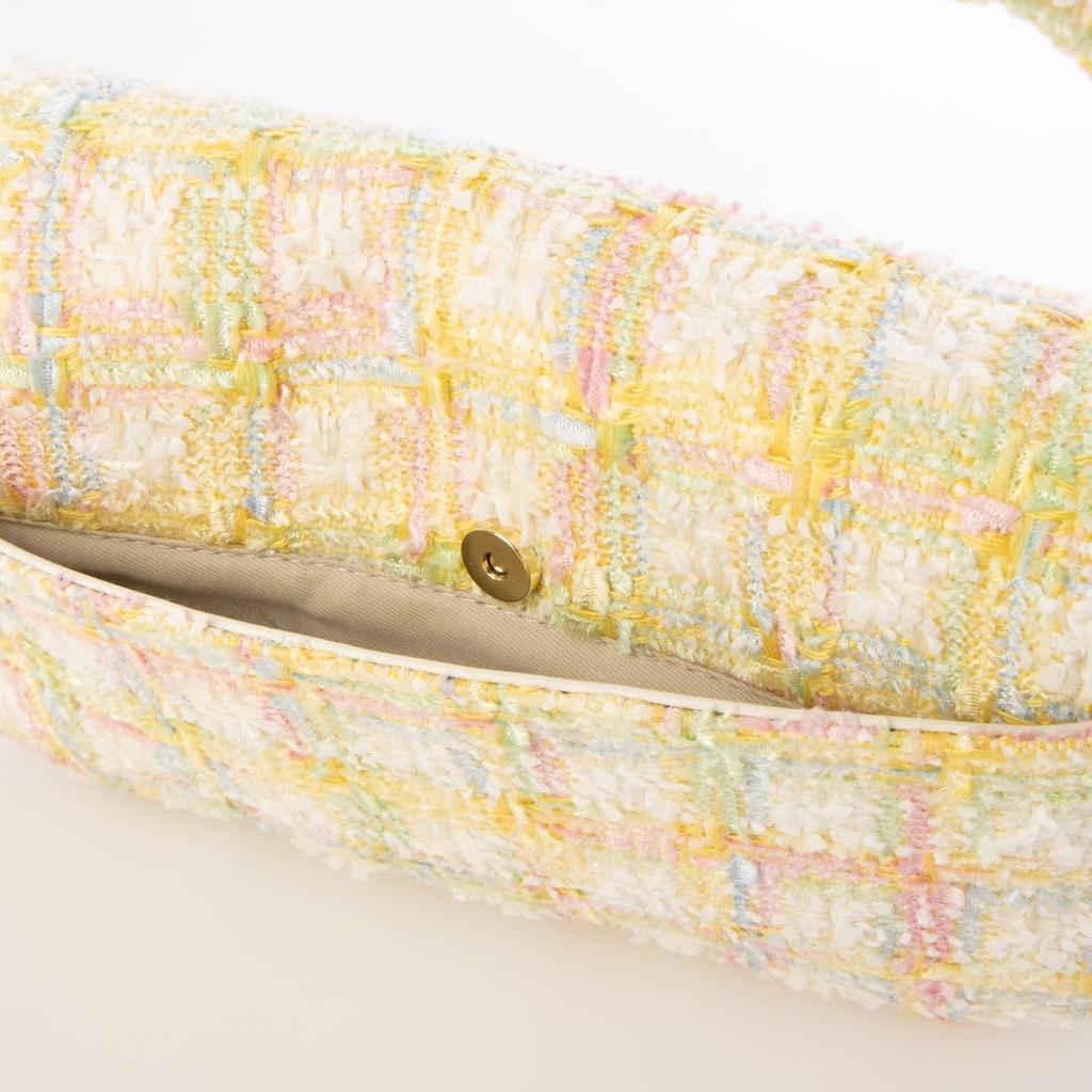 Kash Kash Women's Tweed 2-Way Handle Flap Shoulder Bag (10-00-00380)