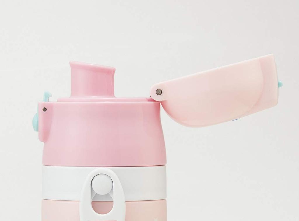 Sticlă de apă din oțel inoxidabil Skater Kids 2WAY cu cană Sumikko Gurashi Camp 430ml SKDC4-A
