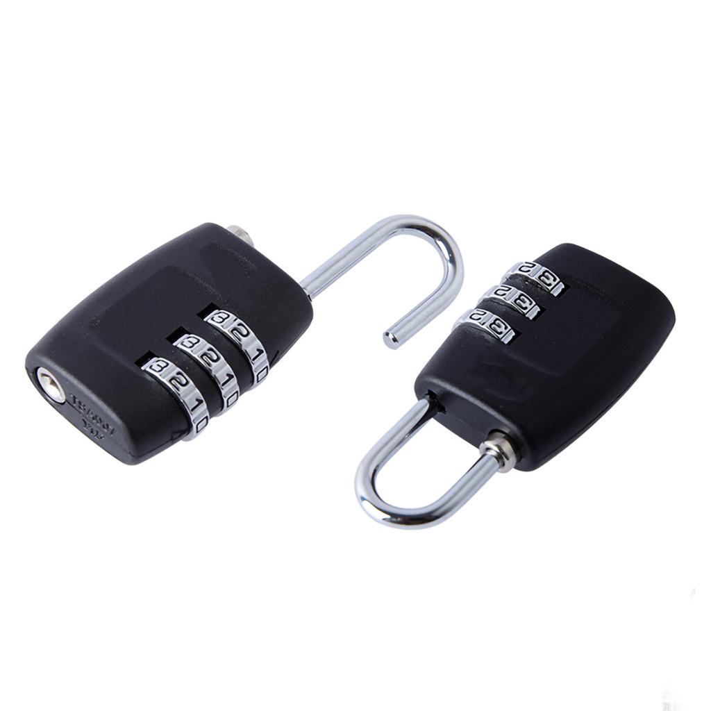 3 Digit Combination Security Padlock TSA Approved Luggage Mini Padlock Gym Security Lock