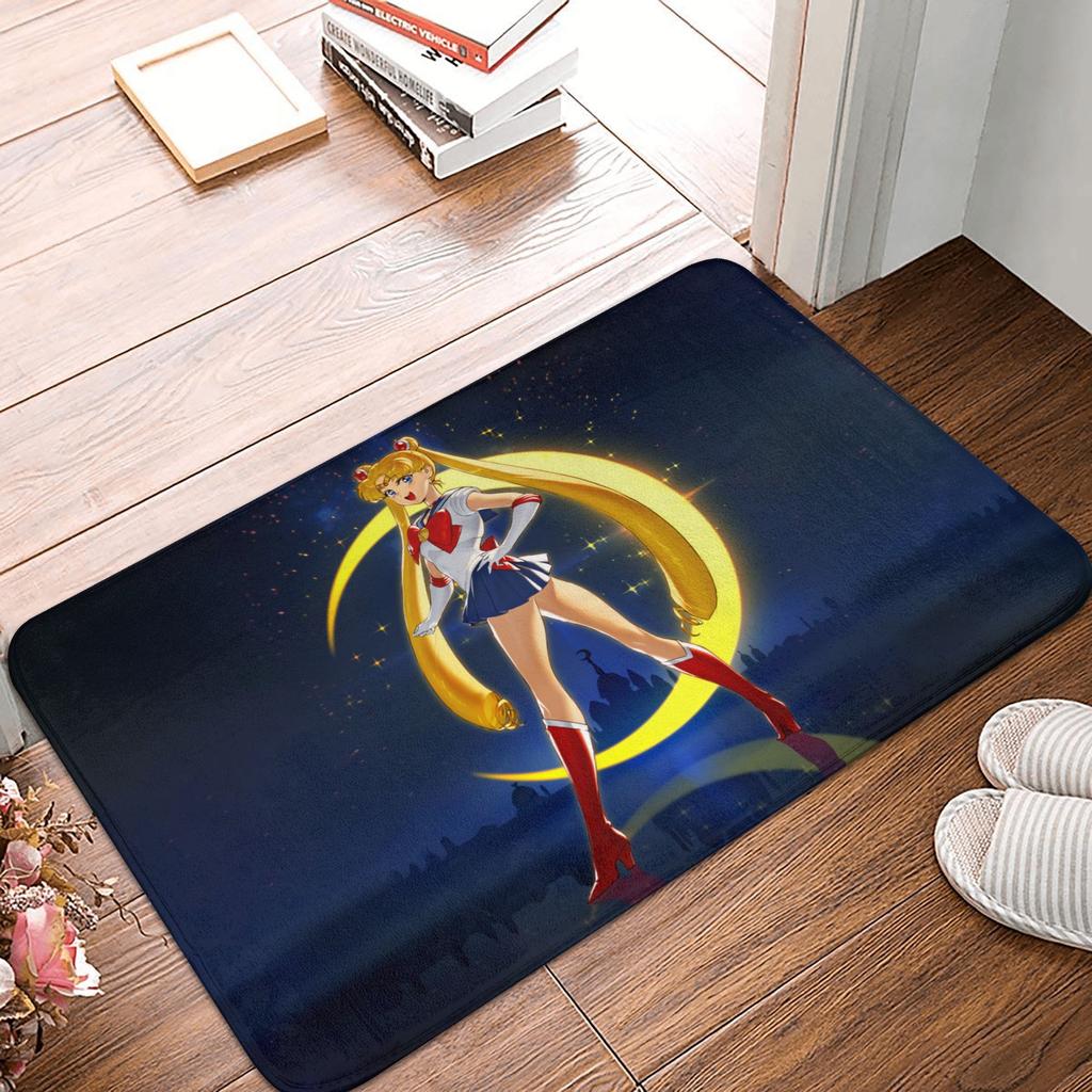 Anime Sailors Moons Doormat Anti-Slip Entrance Bathroom Kitchen Floor Door Mat Garage Rug Carpet Footpad