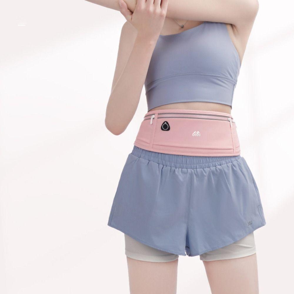 Professional Running Waist Bag Solid Color Hidden Pouch New Mobile Phone Case  Women