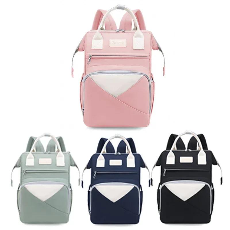 Mommy Baby Diaper Bag Baby Stroller Hanging Backpack Changing Mat Wet And Dry Carrying Large Capacity Nappy Fashion Mommy Bag