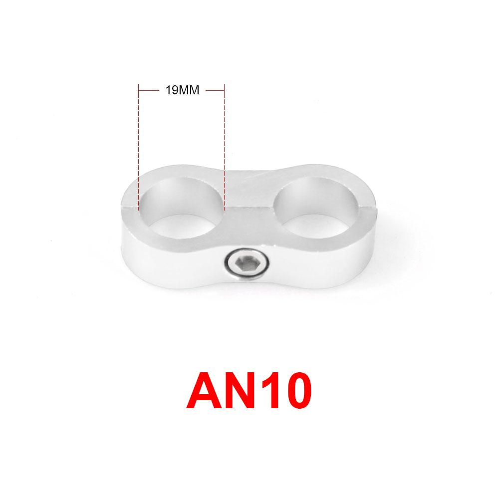 

AN4 AN6 AN8 AN10 AN12 Зажим для плетеного резинового шланга Алюминиевый анодированный сепаратор линии Комплект зажимов для разделителя линии Черный Синий AN10 серебряный