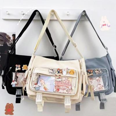 Wasserdichte Canvas Umhängetasche Damen Herren Handtaschen Schultasche Student Umhängetasche Mode Große Kapazität Umhängetasche Schulranzen