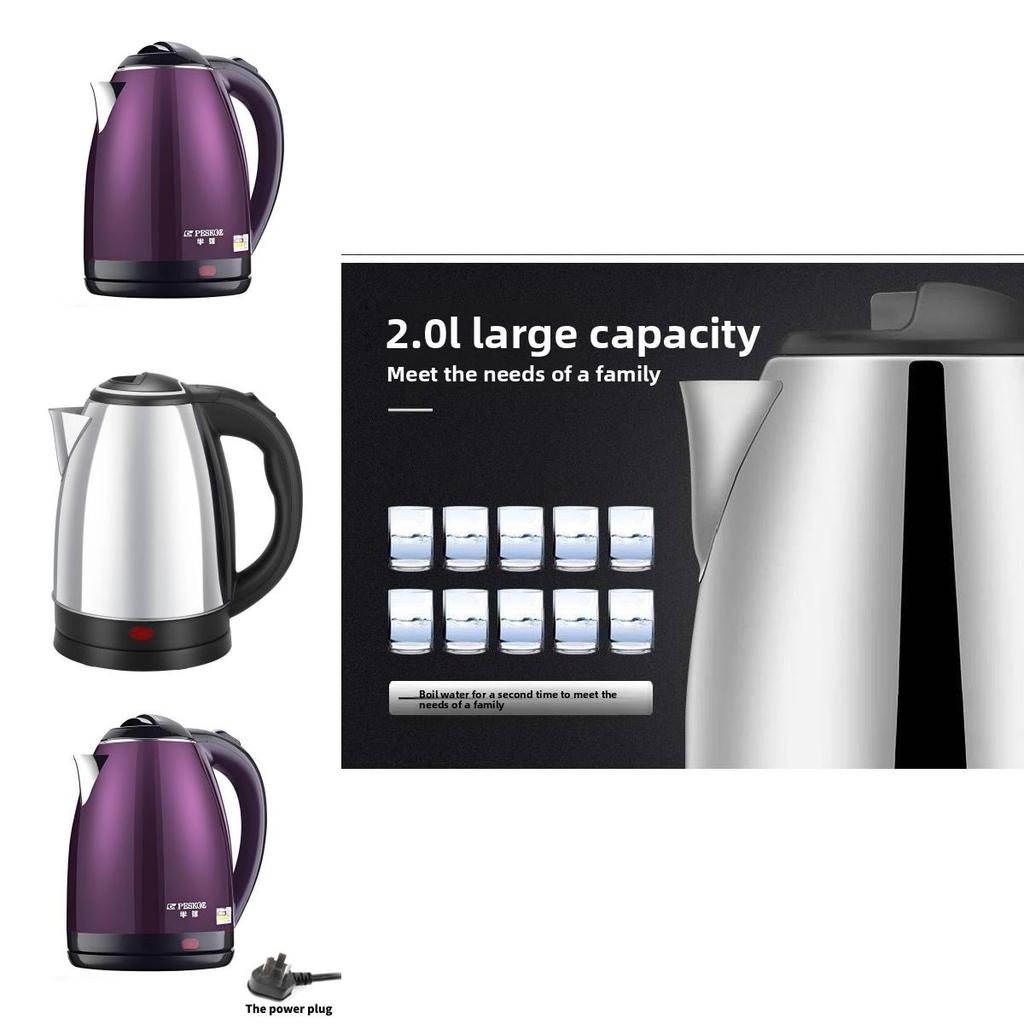 Electric Kettle Stainless Steel Fast Boil With Auto Shutoff For Home Use