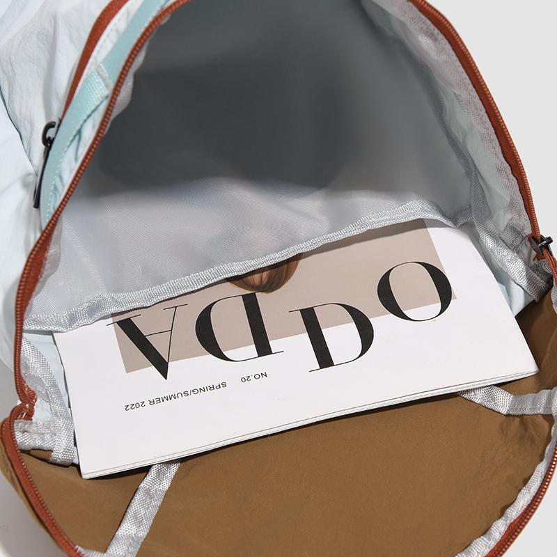 Hiking Mountaineering Bag Color Contrast Student Schoolbag Outdoor Travel Lightweight Backpack