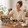 3D DIY Bead Kit 4 Piece Set Includes All Materials and Instructions for Beaded Creatures Suitable for Beginners and Kids