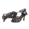 Professionelle Tanzschuhe für Damen, Ballsaal-Tanzschuhe, lateinamerikanische Tanzschuhe mit Absatz, 9 cm