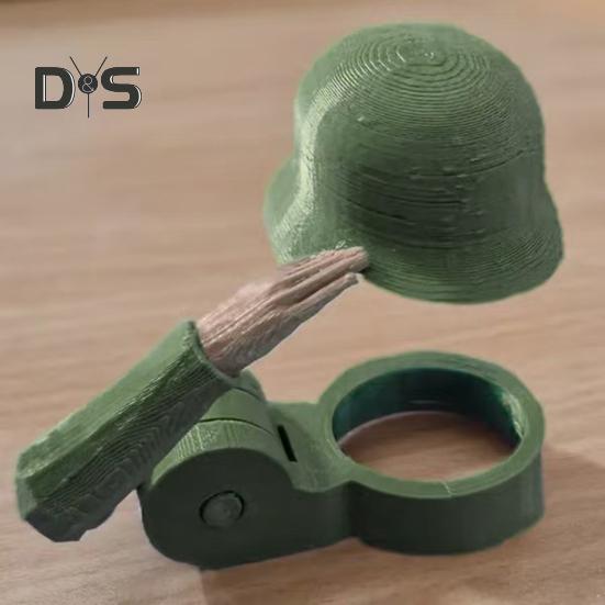 Bierflaschen-Helm mit Soldatengruß, wiederverwendbare Flaschenhülle, staubdicht, auslaufsicherer Verschlussschutz, originelles Geschenk für Veteranen-Sammler