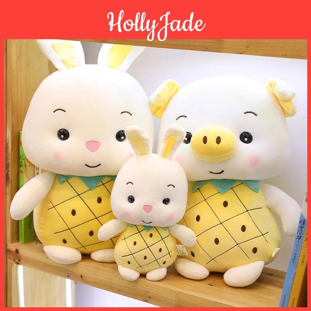 Fruit Pig Pineapple Strawberry Plush Toy Pig Doll Stuffed Animal Cushion