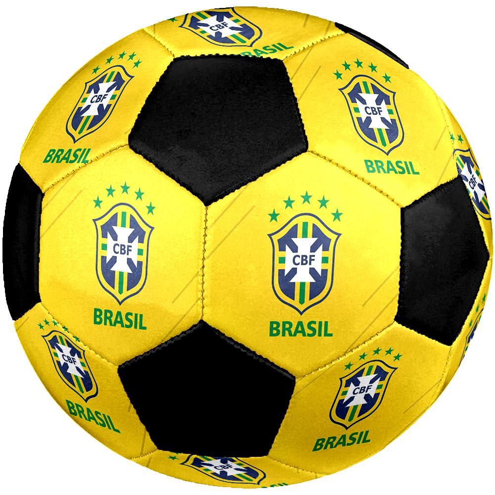 SIZE 5 Brazil National Football Team Soccer Ball Colorful All Ages Machine Stitched PVC Competition Ready Durable High-Bounce