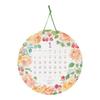 Midori 2025 Calendar Wall Hanging Round Country Time Wreath Pattern 31324006