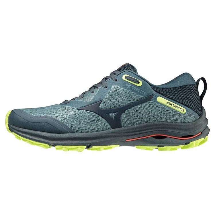 Mizuno Men s Wave Rider GTX Grey Green Waterproof Running Shoes J1GC217924 43