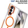 KEYSION Transparent Magnetic Case for MagSafe for Samsung Z Fold 7 6 5G Clear Shockproof Phone Back Cover for Galaxy Z Fold 6 7