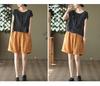 Women's Stylish Summer 2026 Solid Color Tencel Shirt - Loose Fit, Round Neck, Short Sleeves