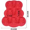1 Stück Sieben Bären Geformte Kuchenform Silikon Fondantform Schokoladenformen Kuchen Dekoration Werkzeuge Gebäck Backwerkzeug