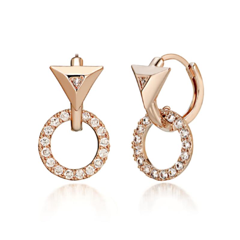 ELLE Jewelry 14K Circle Earrings (Gold Pin) ELGPEE130