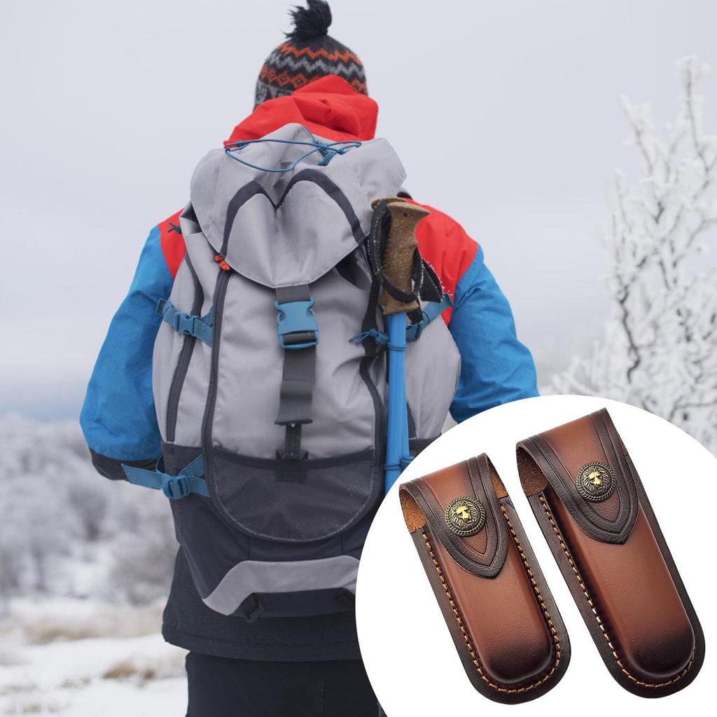 Leathers Sheath Cutter Case Pocket Folding Cutter Sheath Carriers Holsters Handmade Cutter Pouches Cover Gift for Men