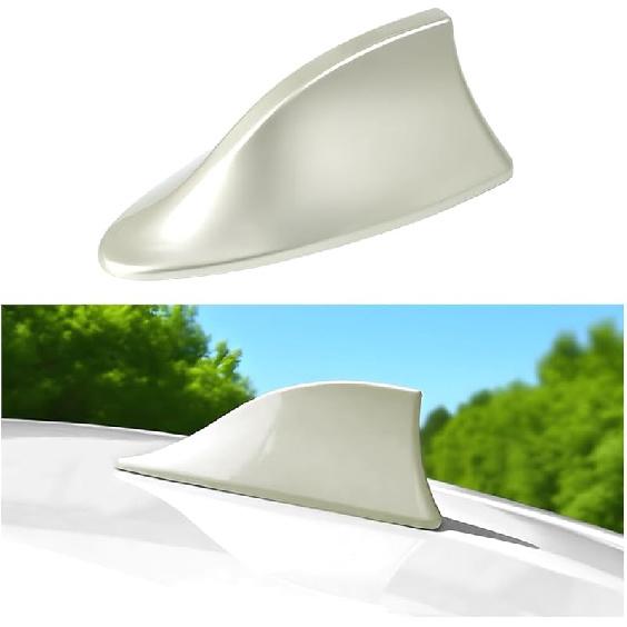 Car Shark Fin Antenna Cover, Top Roof Aerial Base AM/FM Radio Signal Base with Adhesive Tape, Fashionable Automotive Top Decoration Replacement,