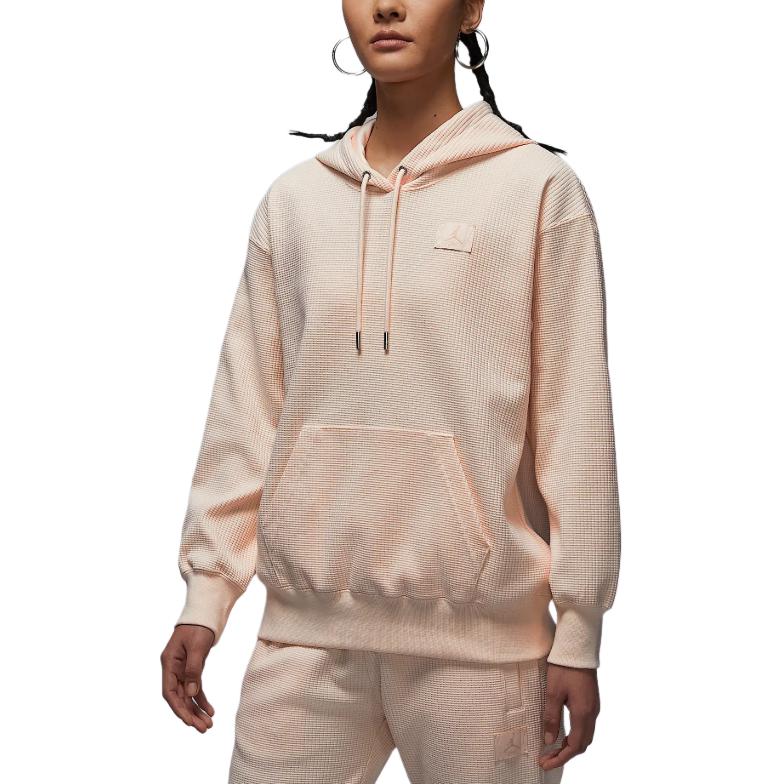 Jordan Flight Fleece Pullover Long Sleeve Sweatshirt Women tops Ice-Pink HF9445838