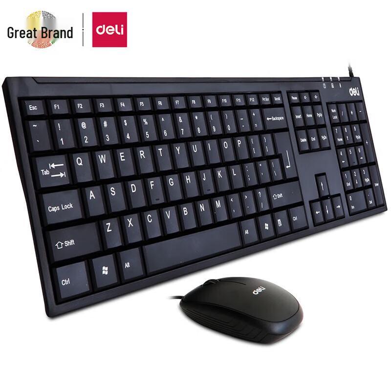 Deli Wired Keyboard and Mouse Combo