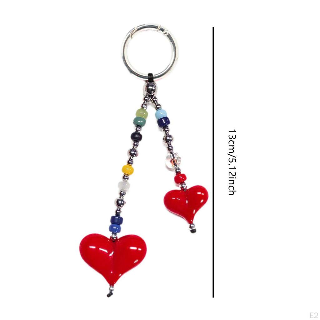 Beaded Keychain Backpack Decoration Portable Cute Hanging Ornament Decorative Pendant for Birthday