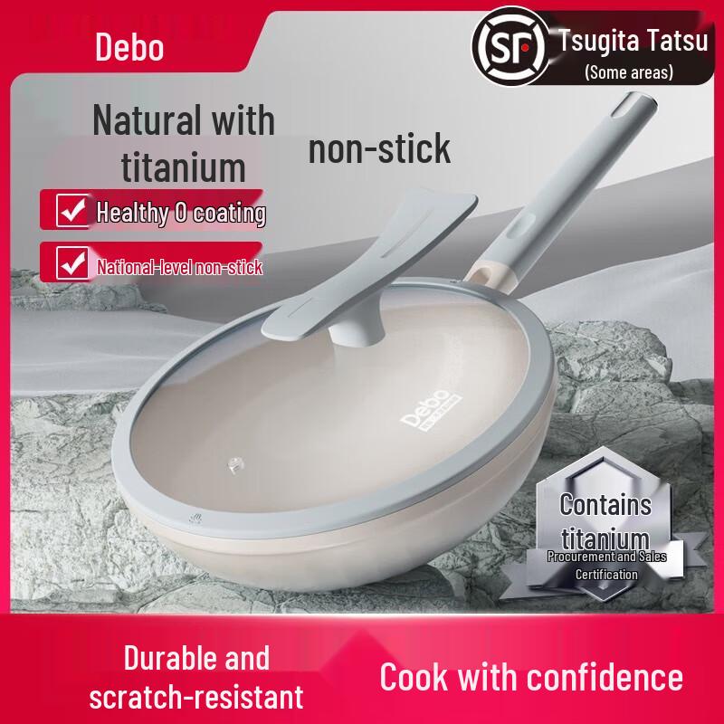 Debo Eiffel Titanium Ceramic Non-stick Wok