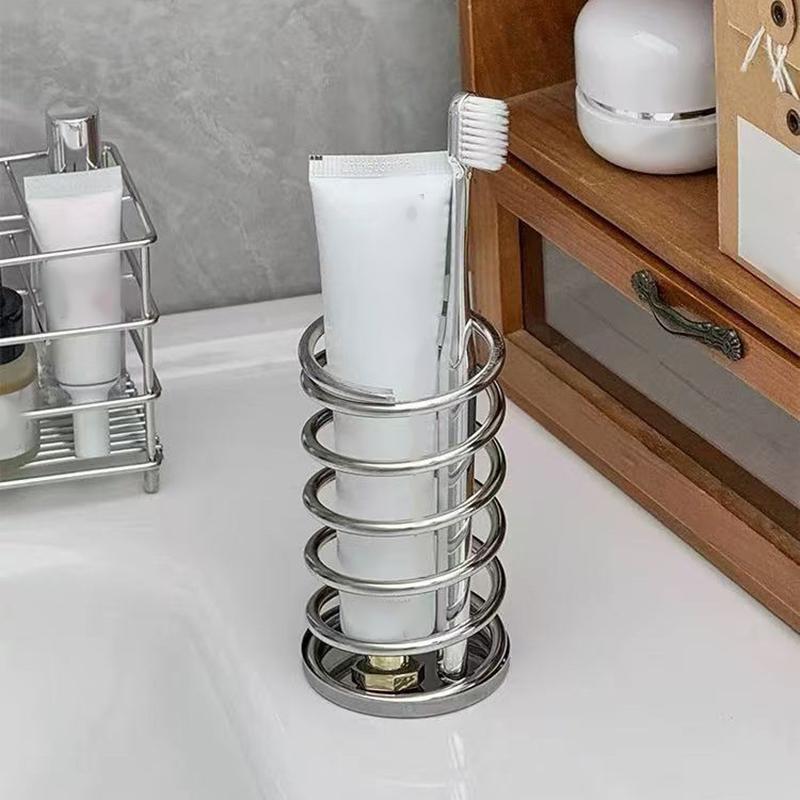 Metal Desktop Storage Rack Toothbrush/Makeup Brush/Stationery/Tableware Decoration Holder Hollow Out Ornament Bathroom Accessor