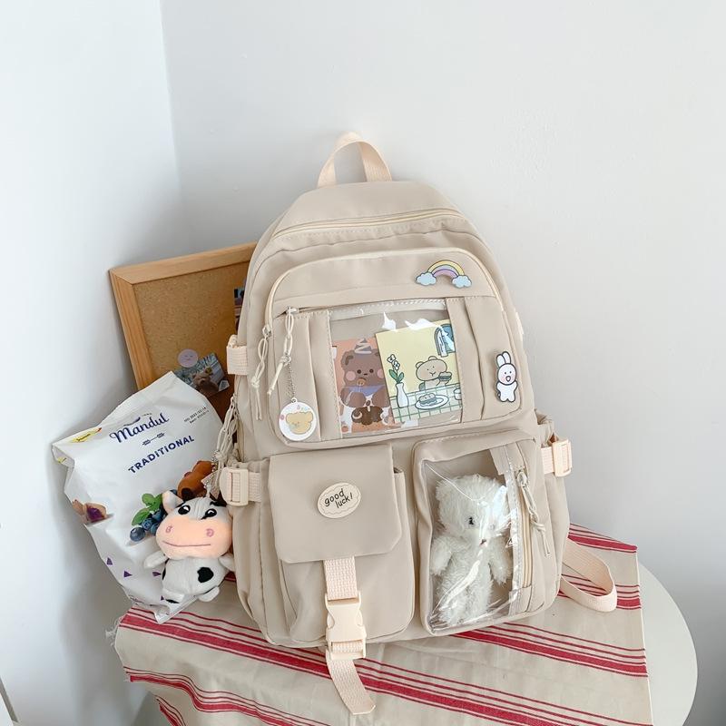 Stylish Large-Capacity Backpack for Junior High & High School Students