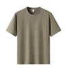 Men's Summer Round Neck Short Sleeved T-shirt Pullover Round Neck T-shirt Solid Color Top T-shirt