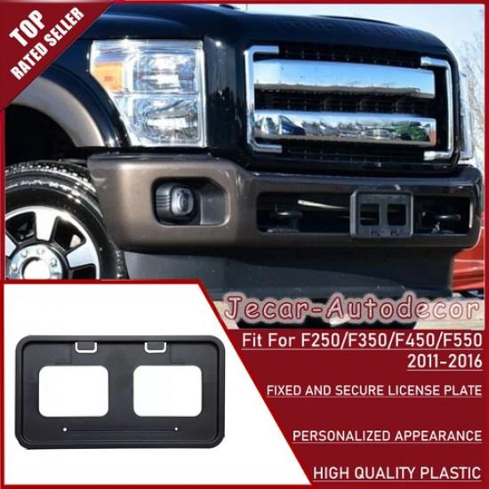 Front License Plate Frame Bracket Holder Mount For 11-16 Ford F250 F350 F450