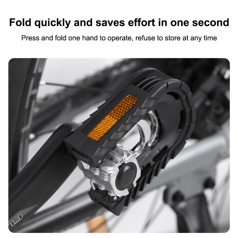 Non-Slip Folding Bike Pedals Aluminum Alloy Construction for Electric Bikes and Mountain Bicycles