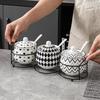 Ceramic Condiment Jar Set