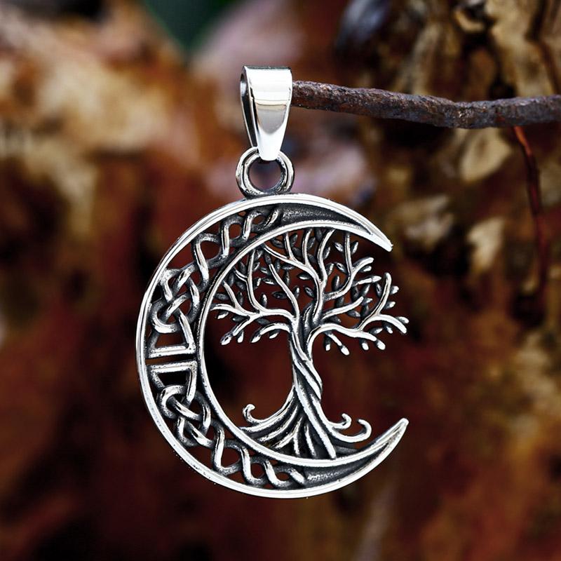 

BEIER 2023 New Creative Design Stainless Steel Viking Moon Tree of Life Pendant Celtic Knot Pendant For Men Fashion Jewelry