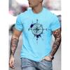 Men's Printing Simple Comfortable Digital Daily Pure Cotton T-Shirts Men’s