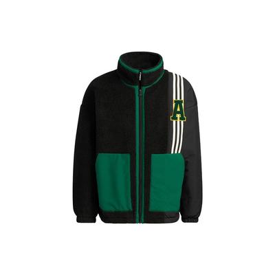adidas Giacca in Pile Patchwork con Logo Trefoil Originali Ricamato Giacca Unisex Multicolor HY7233