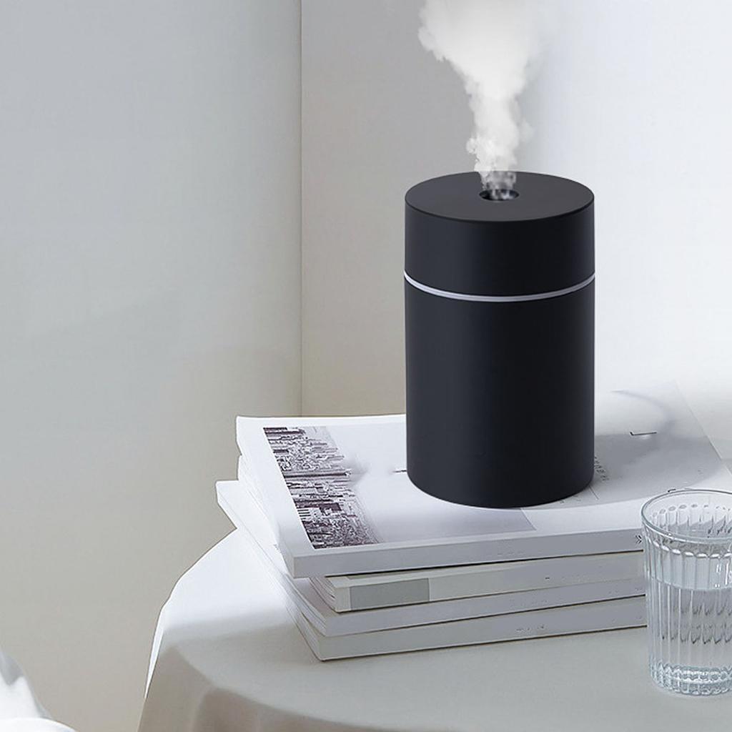 Humidifier with 2 Mist Modes Light 300ML USB Powered Humidifier for Desktop Bedroom Car