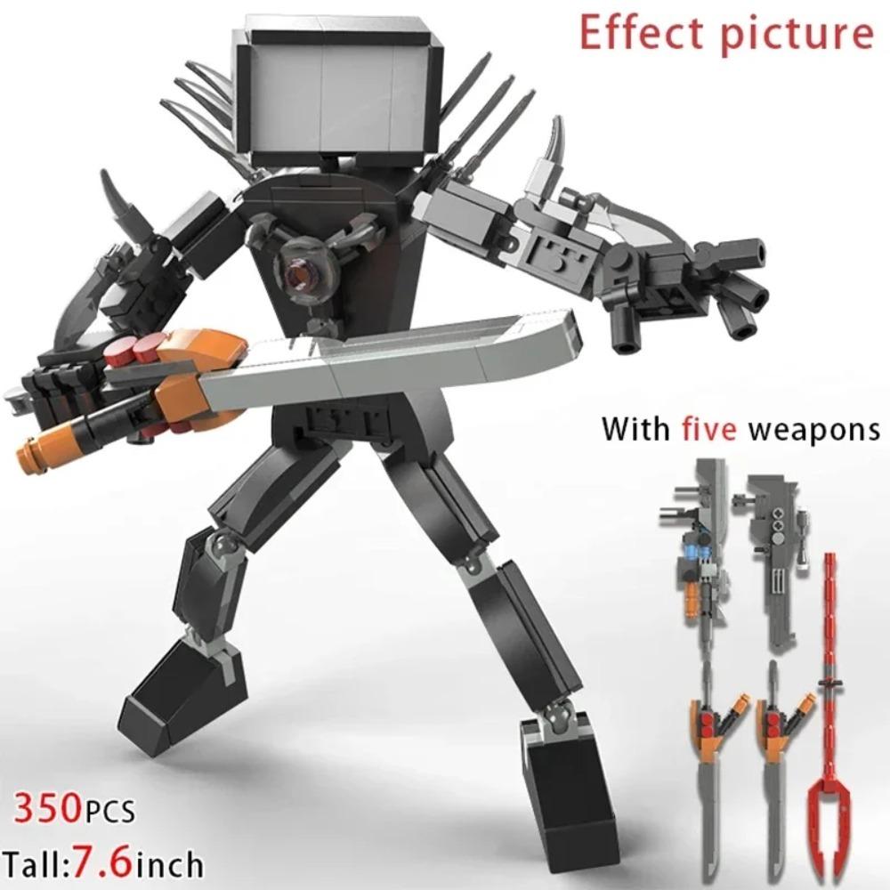 Moc Skibidi Toilet Action Figures Modello da costruzione Blocchi Camerman Titan Speakerman Surveillance Man TVMan Ragazzi Giocattoli per bambini Regali