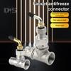 Faucet Anti-freeze Connector Stainless Steel Outdoor Faucet Anti-freeze Joint 1/2" 3/4" Pipe Frost Proof Spigot Replacement