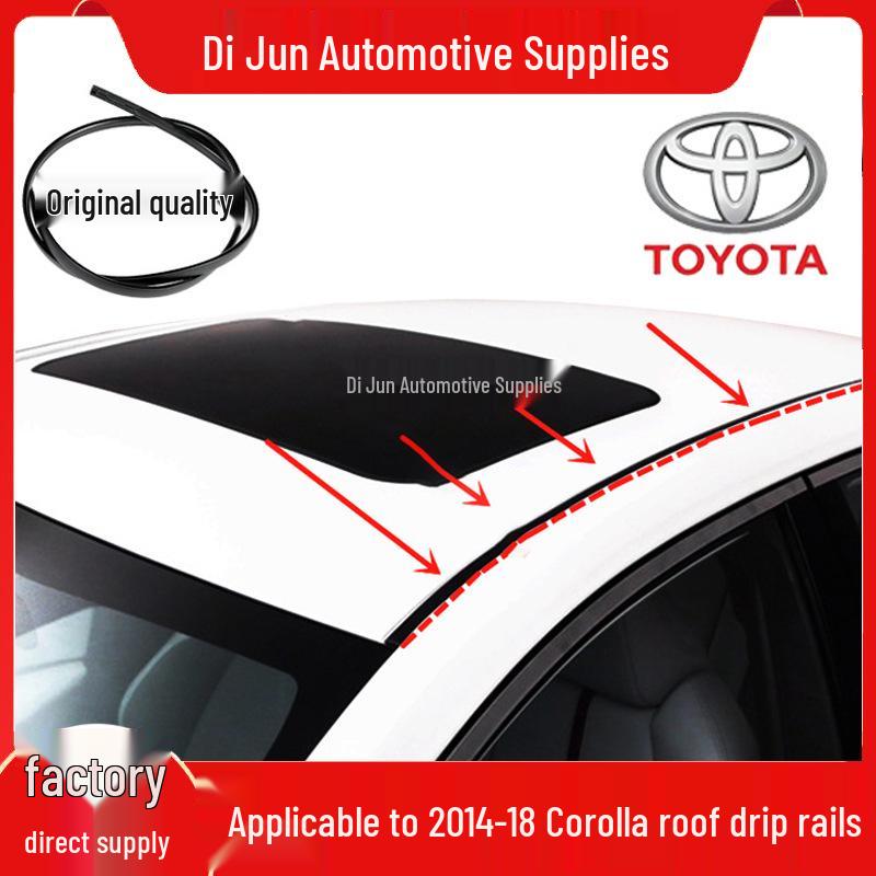 Toyota Corolla Levin Roof Gutter Seal Strip (2014-2018) - Waterproof Deflector Left (Driver Side)