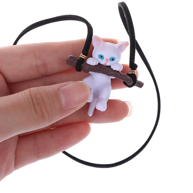 Creative Car Rearview Mirror Pendant Cute Cat Branch Swing Hanging Pendant Car Interior Decoration Car Interior Accessories