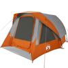 Tente de cabine familiale 6 personnes gris orange imperméable