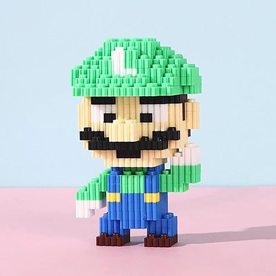 Stitch Mickey Minnie Mouse Doll Star Derena Belle Assemble Kids Building Blocks Puzzle Assembly Toys Kids Gifts