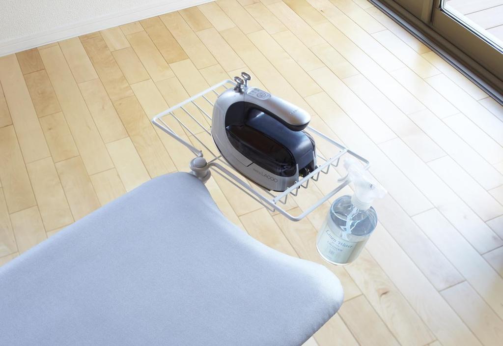 Yamazaki Ironing Board Stand Solution Aluminum 85 x 37 x Button Press Lightweight and Durable 7611, Type, Press, Legs, Approx. 24-78 cm, Function,