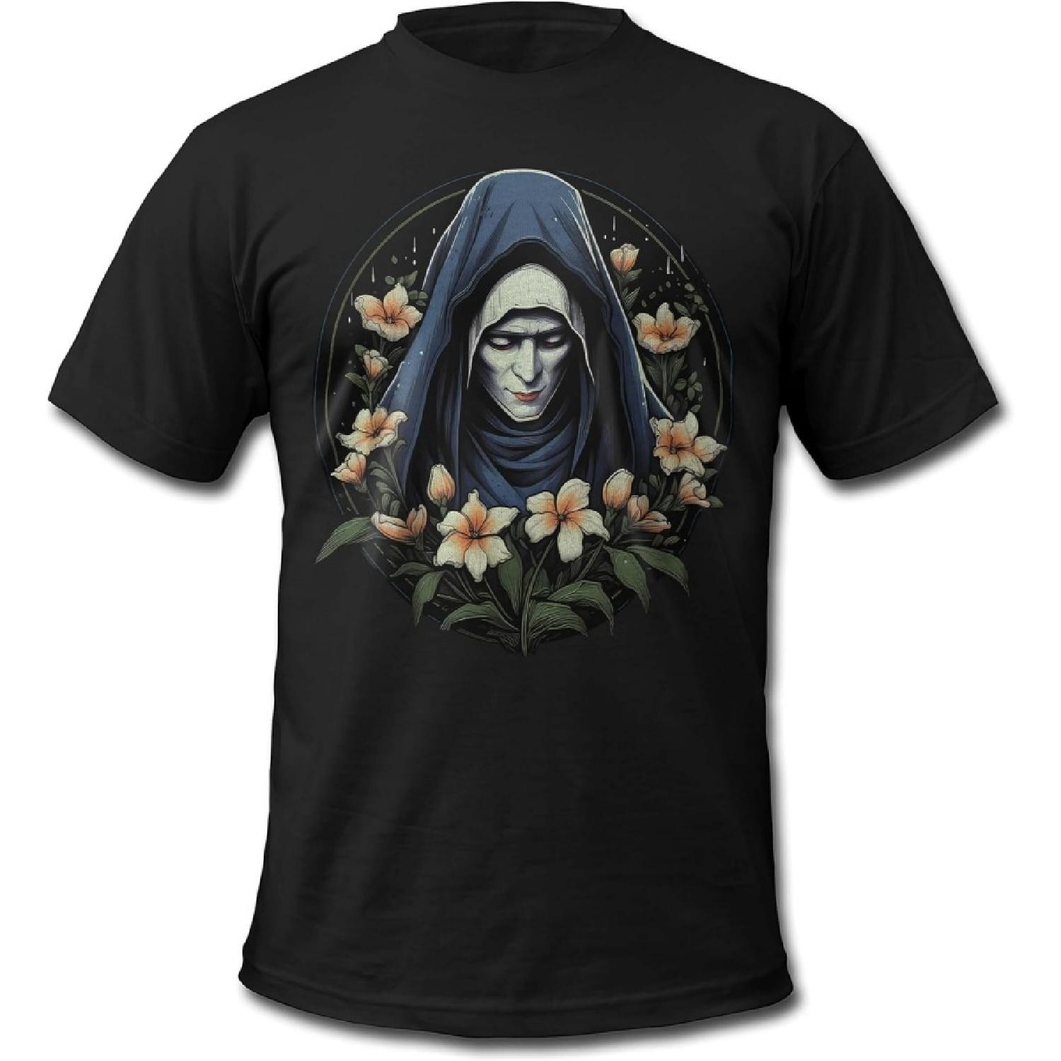 Bands and Bones Темные Монахини 1 Готическая Мужская Футболка S