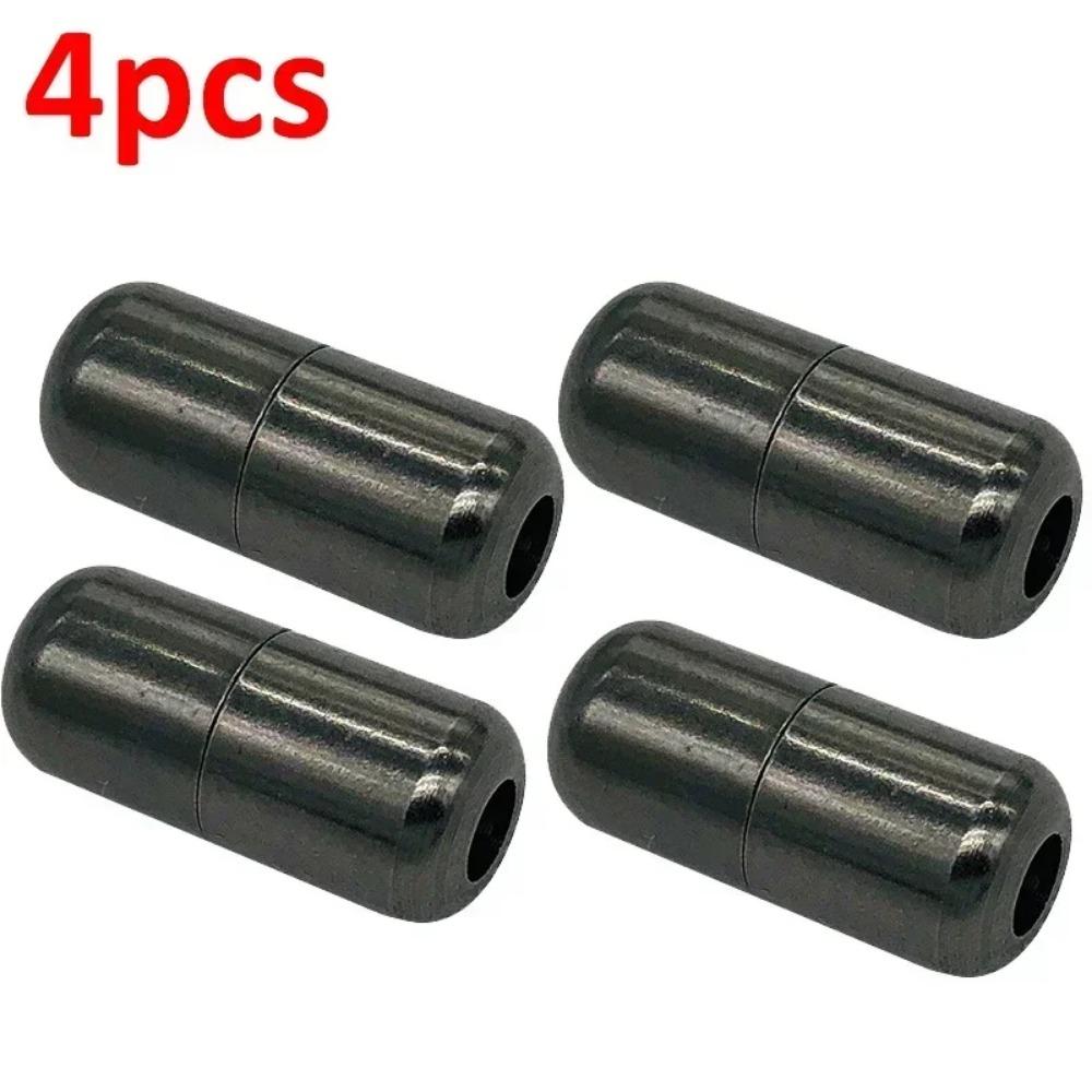 

Милая застежка для обуви из металла без завязок, капсульная застежка-кнопка для ленивых кроссовок, круглая пряжка для обуви 4pcs чёрный