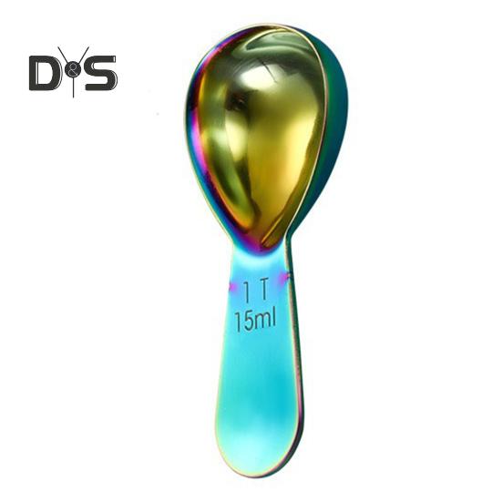 Coffee Scoop Stainless Steel Measuring Spoon 15/30ml Tablespoon for Ground Coffee Sugar Spices Short Handle Cooking Measurement Tool